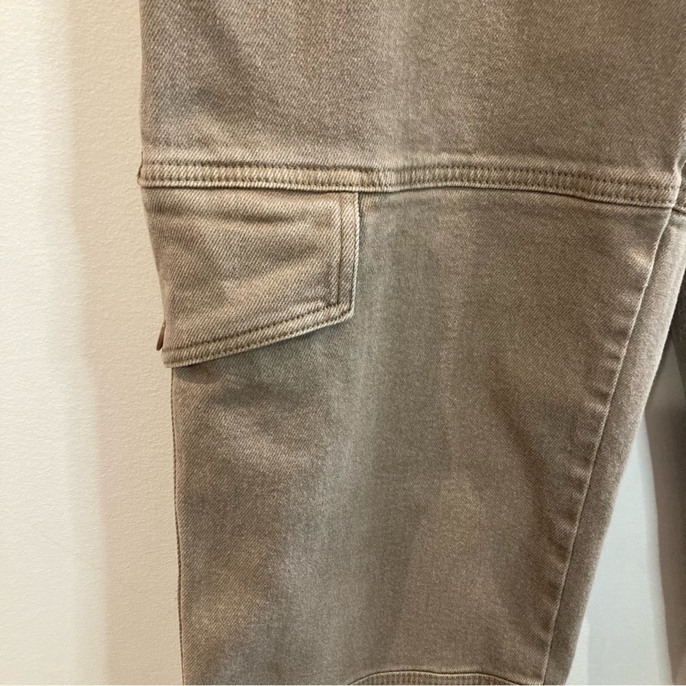 WILFRED FREE Sz 12 Multiple Pockets High Rise Heavy Canvas Modern Cargo Pants - Picture 4 of 13